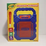 Crayola Karaoke Speaker and Microphone with Bluetooth and FM Radio New In Box
