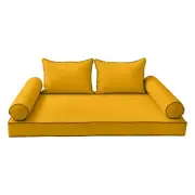 *COVER ONLY*-Style 4 Daybed Mattress Bolster Pillow Contrast Pipe Crib-AD108