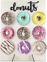 Llewyn Donut Wall Donut Display Board Donut Stand Wood Decorate for Party,Wedding,Birthday Party