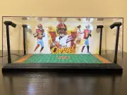 Jayden Daniels 2 Card PSA display case w/ LED lights - Commanders / Redskins