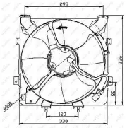 RTG Engine Cooling Fan Fits Honda Civic 1991-2001 1.3 1.4 1.5 1.6
