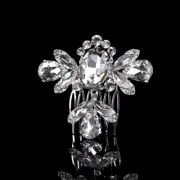 New Fashion Silver Plated Rhinestone Pearl Hair Comb Girls Bridal Headdress Wedd