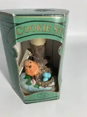 Brown Bag Cookie Art Stamp Bird & Nest-5”-1998- #37-Recipes-Vintage-W/Box