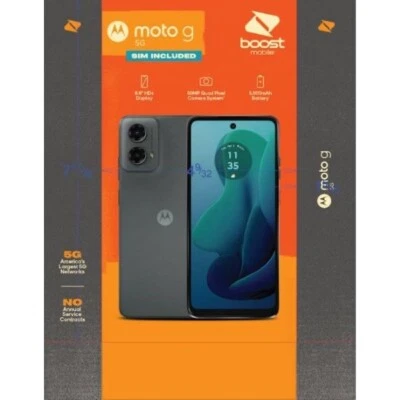 Motorola Moto G 5G 2024 (128GB) Boost Mobile Prepaid - Sage Green - Brand New