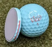 Vice Pro Soft Blue Light Cross Section Golf Ball Marker Poker Chip Style