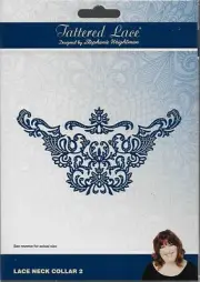 TATTERED LACE Cutting Die - LACE NECK COLLAR 2