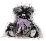 [Charlie Bears] Chocolat | 2024 Cuddle Time Exclusive, Plush Teddy Bear, Long Pile Plush Teddy, Monochrome Teddy, 3 Years +, Handmade, Collectable