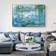 Waterlilies By Claud Monet Canvas Wall Art