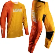 Leatt 3.5 Flame, set jersey/textile pants , color: Orange/Yellow/White , size: M