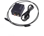 ETHZZLE Digital to Analog Audio Converter Optical to Analog r Converter for Tv DVD Home Cinema Systems Easy Installation Supports Khz Sampling Rate Includes Optical Cable