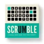 Brass Monkey Scrumble Word Game With Magnetic Board For Family Kids