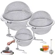 3piece set Stainless Steel Mesh Tea Ball Extra Fine Mesh Tea Infuser for Loose Leaf Tea Tea Strainers Tea Infuser Strainer Filters for Tea Tea Infuser for Tea