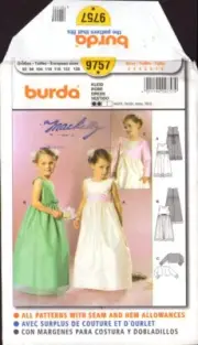 Burda 9757 Sewing Pattern Girls' Skirt Sizes 2-8 Uncut Factory Folded