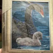 needlepoint tapestry kits With Floss 20x25 Cm Swans