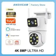 4K 8MP Dual Lens WiFi Security Camera Auto Tracking Outdoor Surveillance Video