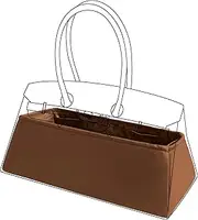 DGAZ Purse Organizer Silky Smooth For Shoulder Kelly/Birkin/Hac Bags,Silk,Luxury Handbag Tote in Bag Shapers, Women(Shoulder Birkin,Gold)