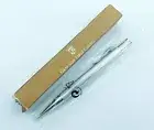 New Graf Von Faber-Castell Guilloche Rhodium Propelling mechanical Pencil W Box