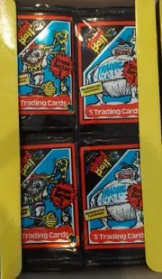 2 PACKS LOT: 1986 Weird Ball Cards Series 1 Mel Appel GPK PARODY VINTAGE RARE!