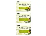 Yardley London Moisturizing Soap Aloe & Avocado 2 x 4oz Bars - Pack of 3