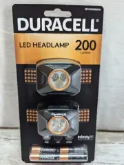 NEW SEALED DURACELL 2 PACK 200 LUMEN LED HEADLAMPS WITH BATTERIES Free Returns