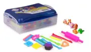 Playkidiz Art Modeling Clay 260gr 24 Colors and 14 Tools in Lunch Box, STEM