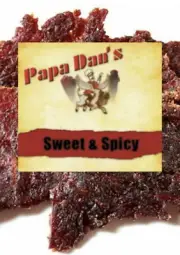 Sweet & Spicy Red Wine Papa Dan's Premium Beef Jerky 1/2 Pound Bag 8oz Jerky Hut