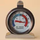 Stainless Steel Fridge Thermometer with Large Dial for Easy Temperature Reading