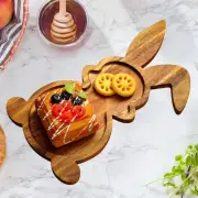 Bunny Shaped Cutting Board Fruit Snack Cutting Board Heavy Duty Wood Bread Board