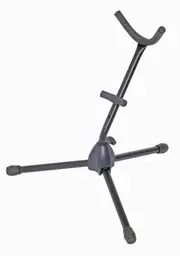 AMS Alto/Tenor Sax Stand, Tubular Steel, Black
