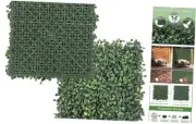 Artificial Grass Wall Panels, 10"x 10"(24P) Faux Boxwood Panels for Outdoor