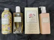 Crabtree & Evelyn SUMMER HILL Body Lotion Shower Gel 6.8oz Talc Hand Therapy