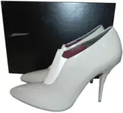 Sz 38 Alexander Wang Pumps Boots NATASA Sweatshirt Booties Pointed Toe Gray