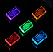 USB Flash Drive 2.0 Metal Stick Car Logo Land Rover Fan Gift Lover LED Light