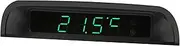 MAGICLULU 1Pc Solar Powered Luminous Vehicle Clock High Precision Electronic Dashboard Clock Durable and Handy Car Accessory Easy to Read Day and Night Accurate Timekeeping for Cars
