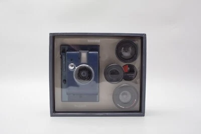 Lomography Lomo'Instant Camera (Reykjavik), 3 Lenses & Splitzer, Blue