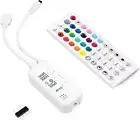 RGB LED Controller with 44 Keys IR Remote Control, 4 Pin Output Wireless Bluetoo