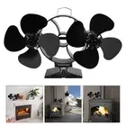 Automatic Log Burner Fan Heat Powered Fireplace Ventilator for Cozy Rooms
