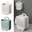 Plastic Clothes Storage Container Foldable Dirty Clothes Basket Household