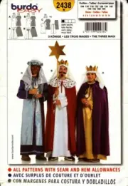 Burda Sewing Pattern 2438 Kids Teen Christmas Kings Costume Size 4-14