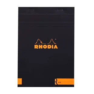 【Rhodia】N°16_A5 上掀式筆記本_象牙色空白內頁_70張_ 黑色