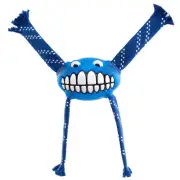 Rogz Flossy Grinz Oral Care Dog Squeaker Toy Blue Large