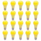 20 Pcs E27 Cap LED Bulbs 7W SMD 2835 Yellow Color Plastic Non-dimmable 220V Bulb