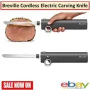 Breville Cordless Electric Knife Rechargeable Carving Cutting Bread Meat Slicer
