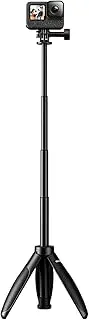 TELESIN 2.0 Mini Selfie Stick Tripod, 4-Section Telescopic Pole, 40CM Portability Tripod Selfie Stick for GoPro Hero 13/12/11/10/9/8/7/6/5/4/3, DJI OSMO Action 5 Pro 4 3, Insta360 X5 X4 X3, etc