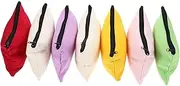 [NUOBESTY] 6 pcs Canvas Storage Pouches Zipper Tool Organizer Bags for Jewelry Tools Lightweight and Portable for Travel Gym Camping and Unique