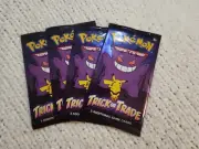 Pokemon Trick Or Trade Booster Halloween 4 Packs Sealed 2023 (12 Total Cards)