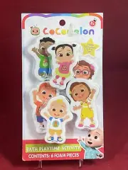 COCOMELON BATH PLAYTIME ACTIVITY 6 Foam PIECES TOY GIFT NEW IN BOX Tara 2023