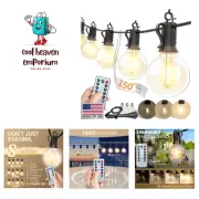 150FT Controller - G40 Globe LED Patio Lights with Dimmable Shatterproof Edis...