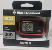 BLACK DIAMOND Astro 300 LED Headlamp Dimmable Battery Powered IPX4 Rainproof ...