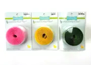 3 Babyville Hook Loop EZ Adjust Tape Pink Yellow Green 1.5" Adjustable Closures